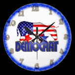 It's always Democrat time in clock by Valxart wall clocks