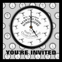 IT'S ALWAYS MARTINI TIME SOMEWHERE INVITATION invitations