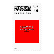 It's always the shy ones postage by jonnydowntown It's always the shy ones postage