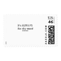 It's always the shy ones postage