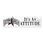 "It's An Attitude" Bumper Sticker