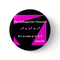 It's As Easy As 1, 2, 3 Fuschia Button