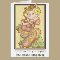 It's as suitable as earrings on a pig. cards