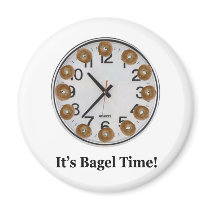 It's Bagel Time! Fridge Magnet