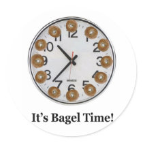 It's Bagel Time! Stickers