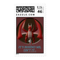 It's Behind Me postage by thefrozenduck It's Behind Me postage