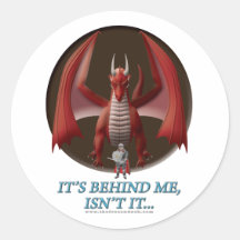 It's Behind Me Sticker