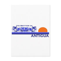 It's Better in Antigua Postcard