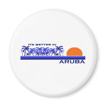 It's Better in Aruba Refrigerator Magnets