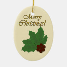 It's Christmas! Go for Baroque! Cream Backgrnd Ornament