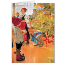 It's Christmas Time Again - Boy Looking at Tree Cards