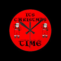 Its Christmas Time Wall Clocks wall clocks