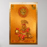 Its Coming! AZTEC 3D Native American Motif Posters