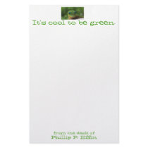 It's Cool to be Green stationery by Rebecca_Reeder It's Cool to be Green stationery