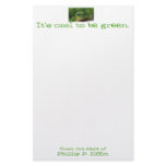 It's Cool to be Green stationery