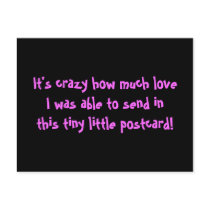 It's crazy ... postcard
