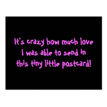 It's crazy ... postcard