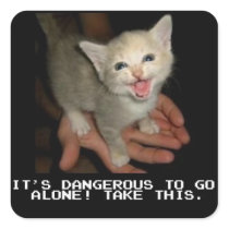 It's Dangerous To Go Alone Stickers