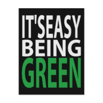 IT'S EASY BEING GREEN postcards