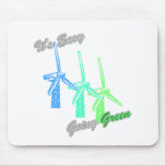 It's Easy Going Green 3 windmills 2 Mouse Pads