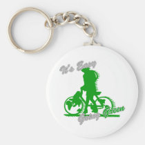 It's Easy Going Green Bicycle 2 keychains