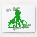 It's Easy Going Green Bicycle 2 Mouse Pads