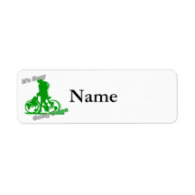 It's Easy Going Green Bicycle Return Address Label