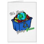 It's Easy Going Green Earth's Puzzle 2 Greeting Card