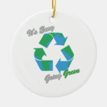 It's Easy Going Green Recycle Symbol 2 Ornament