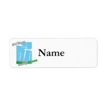 It's Easy Going Green Windmills Return Address Label