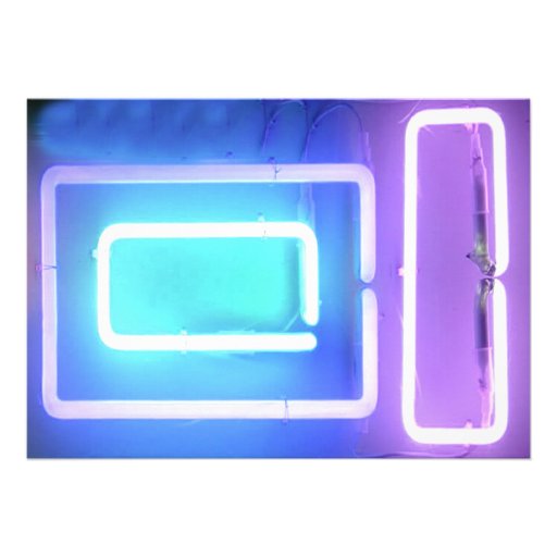 IT'S ELECTRIC!  NEON SIGN Bar Mitzvah Invitation