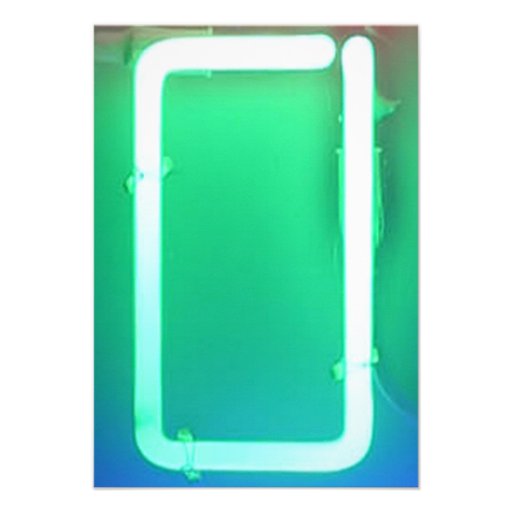 IT'S ELECTRIC!  NEON SIGN Sweet Sixteen Reply Card