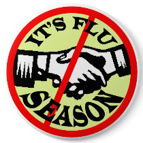 IT'S FLU SEASON BUTTON