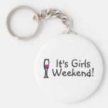 Its Girls Weekend Wine Key Chain