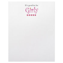 It's good to be girly letterhead by Creativethought It's good to be girly letterhead