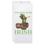IT'S GOOD TO BE IRISH RACK CARD DESIGN