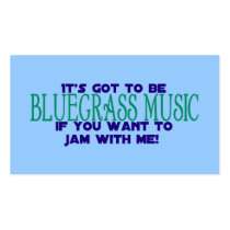 It's Got to Be Bluegrass... Business Card Templates
