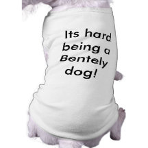 Its hard being a Bentely dog! Pet Clothes