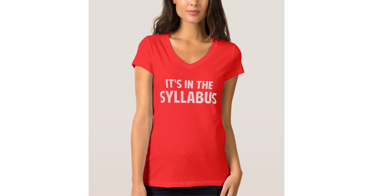 syllabus t shirt