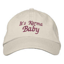 It's Karma Baby Affirmation Embroidered Cap embroidered hats