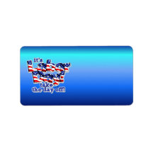 Its Labor Day Avery Label