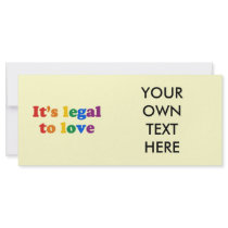 It's legal to love rack cards