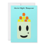 It's Movie Night All Night: Sleepover Personalized Invites
