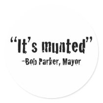 It's munted round sticker