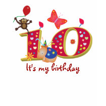 It's my 10th birthday t-shirts