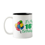 It's My 16th Birthday (Balloons) Coffee Mugs