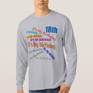 18th Birthday T-Shirts & Shirt Designs | Zazzle