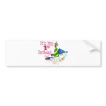 It's My 1st Birthday (Party Hats) bumper stickers