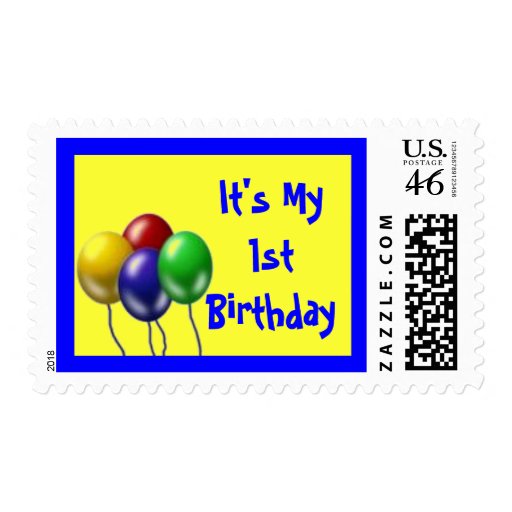 It's My 1st Birthday Postage