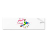 It's My 20th Birthday (Party Hats) Bumper Sticker